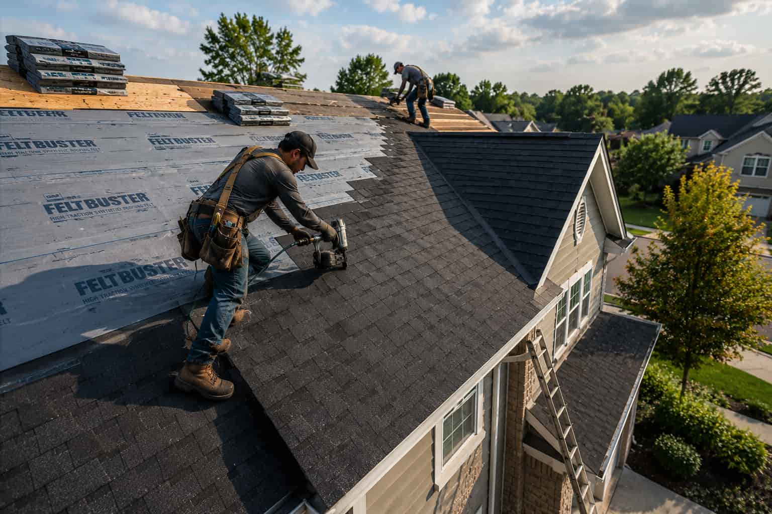 Roofing process